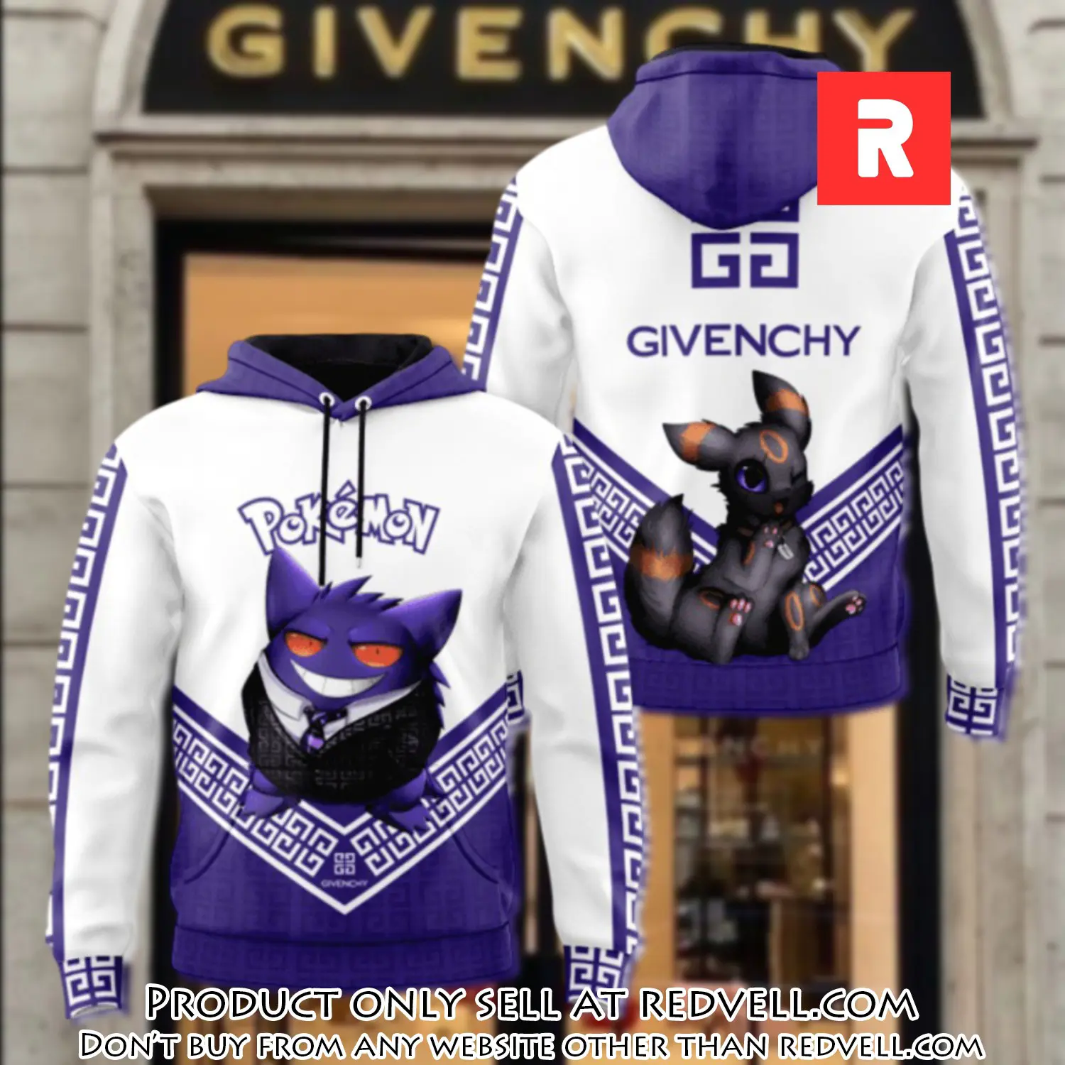 Givenchy pokemon unisex hoodie luxury brand gifts  jh2069 rv4423032